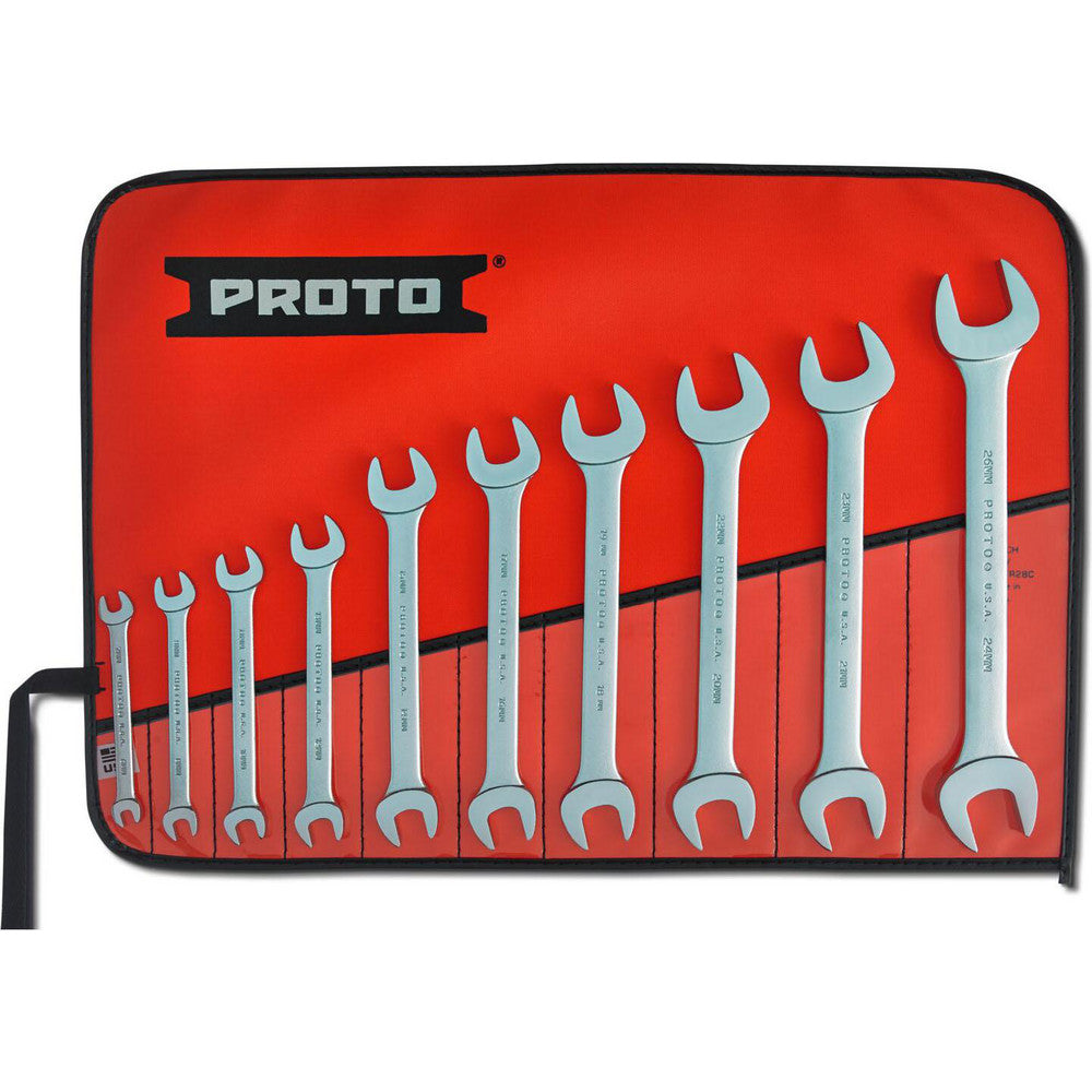 Proto J30000A Open End Wrench Set 10 Pc, Metric