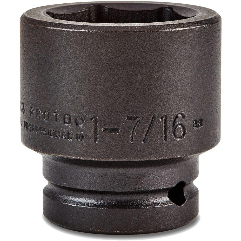 Proto J07523 Impact Socket 3/4" Drive, 1-7/16" Socket, Hex Drive