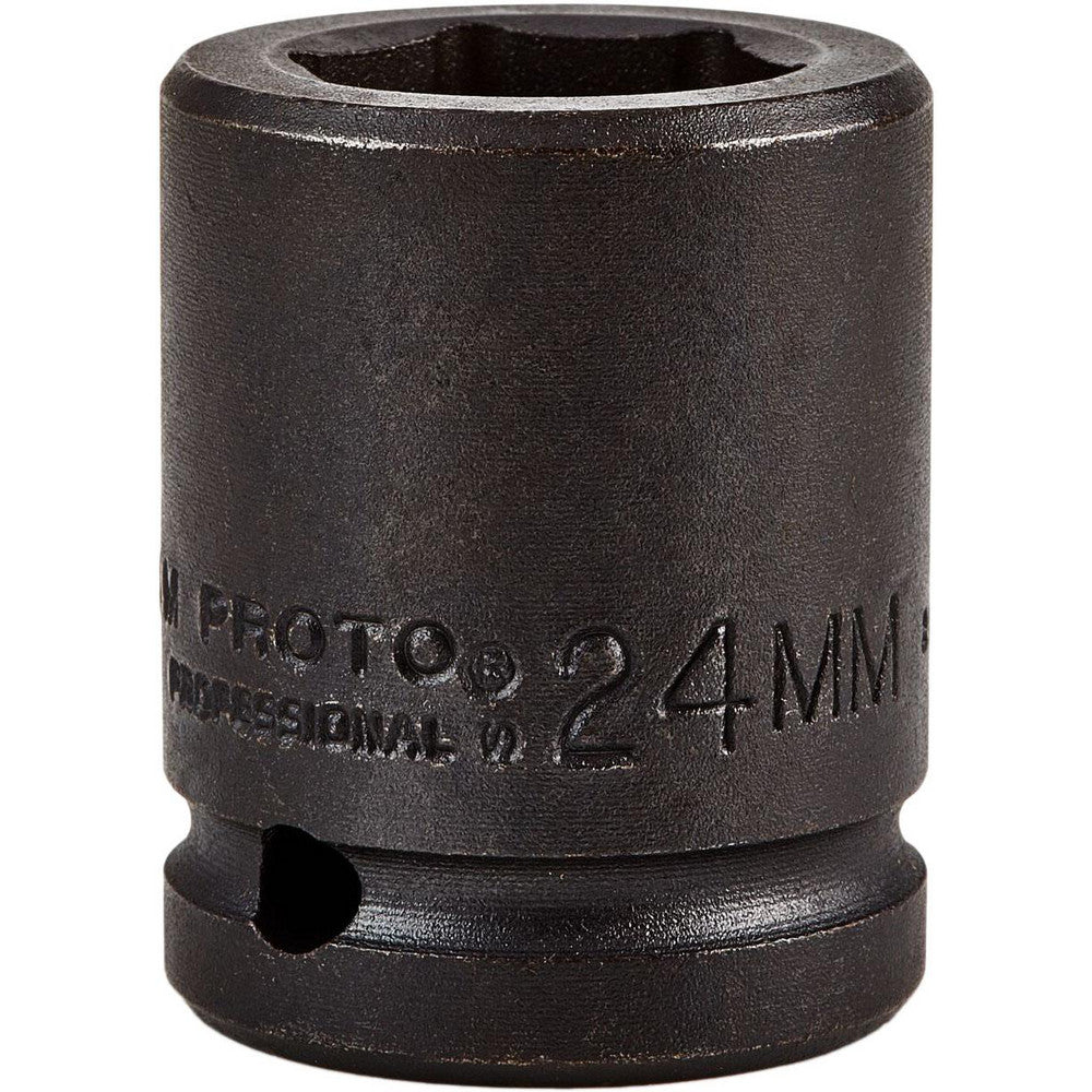 Proto J07524M Impact Socket 3/4" Drive, 24mm Socket, Hex Drive