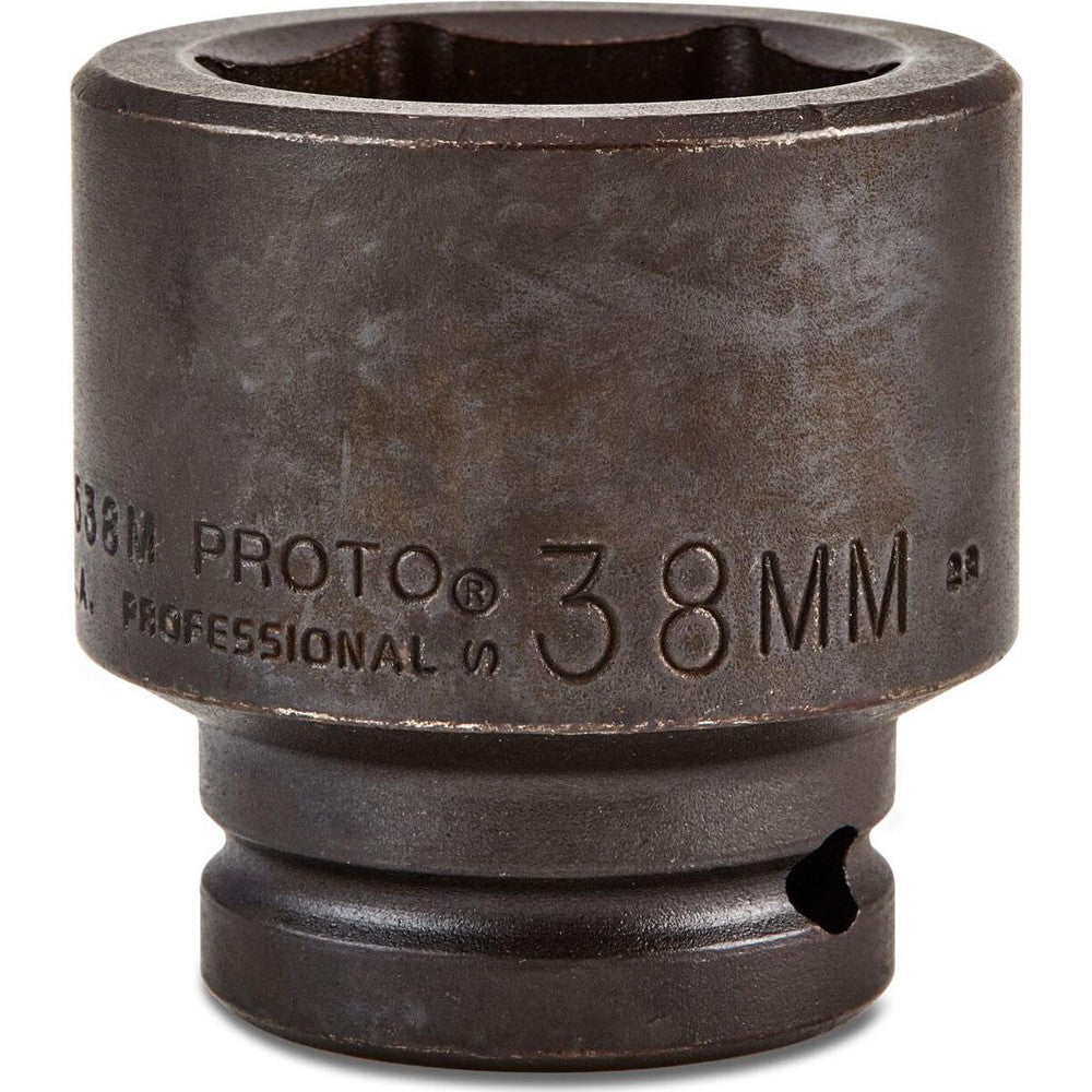 Proto J07538M Impact Socket 3/4" Drive, 38mm Socket, Hex Drive