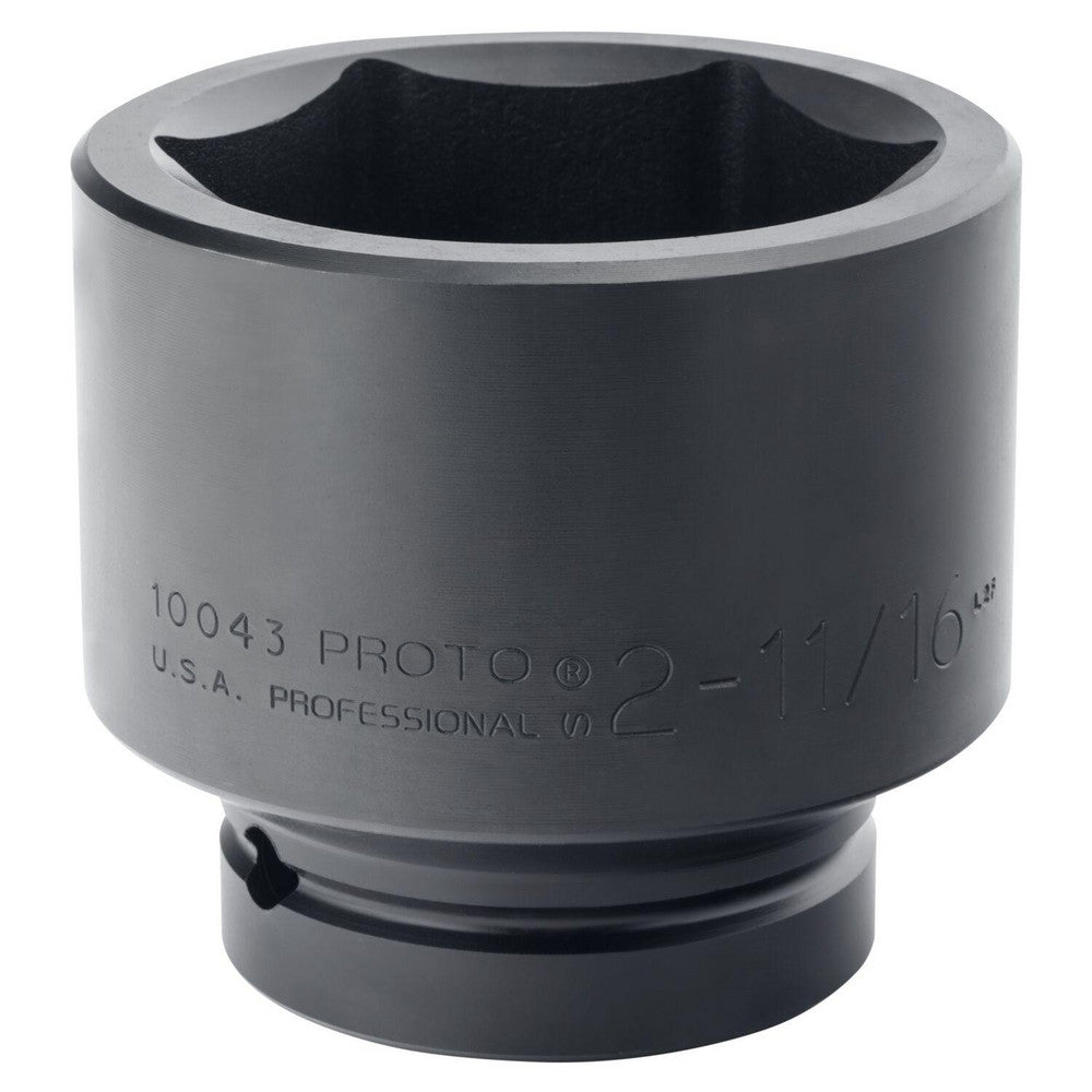 Proto J10043 Impact Socket 1" Drive, 2-11/16" Socket, Hex Drive