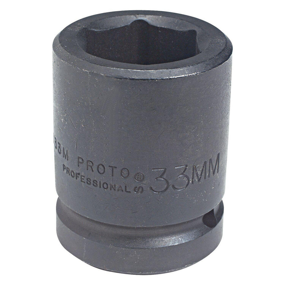 Proto J10033M Impact Socket 1" Drive, 33mm Socket, Hex Drive