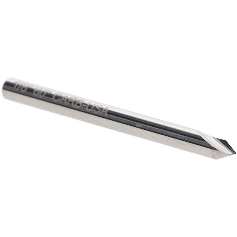 Atrax 331-001050 Countersink 1/8" Head Dia, 60.00 deg Included Angle, 1 Flute, Solid Carbide, Right Hand Cut