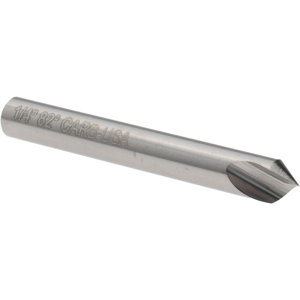 Atrax 331-003060 Countersink 1/4" Head Dia, 82.00 deg Included Angle, 1 Flute, Solid Carbide, Right Hand Cut