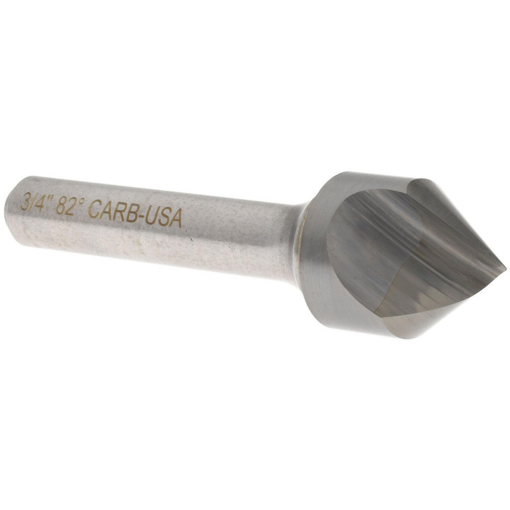 Atrax 331-028060 Countersink 3/4" Head Dia, 82.00 deg Included Angle, 1 Flute, Solid Carbide, Right Hand Cut