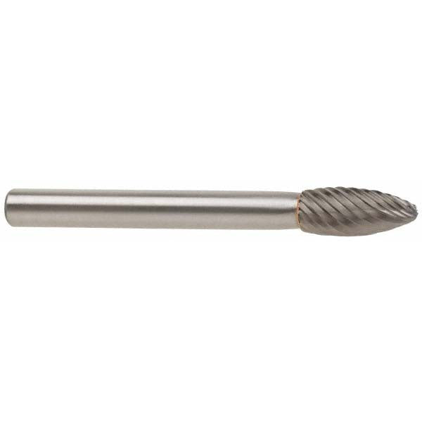 Kyocera SGS Precision Tools 14503 Abrasive Burr SH-7, 3/4" Cut Dia, Flame, Double Cut