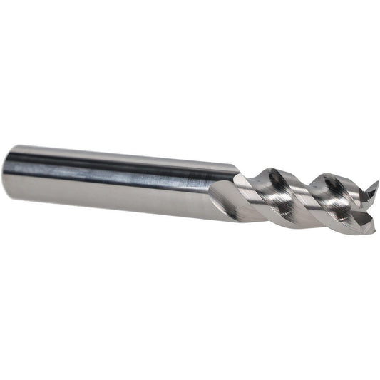 Iscar 5622186 Corner Radius End Mill 1/2" Dia, 1" LOC, 0.0080" Radius, 3 Flute, Solid Carbide