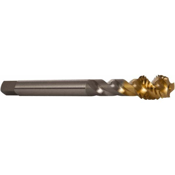 OSG 2332405 Spiral Flute Tap 1/2-13, UNC, 3 Flute, Modified Bottoming Chamfer, 2B Class of Fit, Vanadium High-Speed Steel, TiN Finish