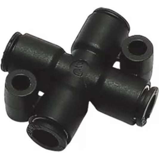 Legris 3107 04 00 Push-To-Connect Tube to Tube Tube Fitting Cross, 5/32" OD
