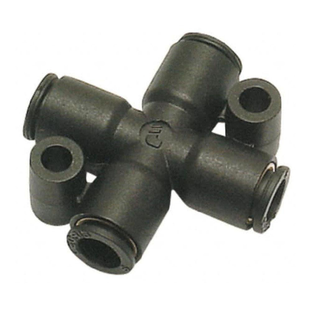 Legris 3107 06 00 Push-To-Connect Tube to Tube Tube Fitting Cross