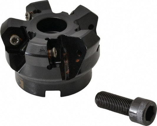 Kennametal 3326851 2" Cut Diam, 3/4" Arbor Hole, 4.51mm Max Depth of Cut, 45&deg Indexable Chamfer & Angle Face Mill