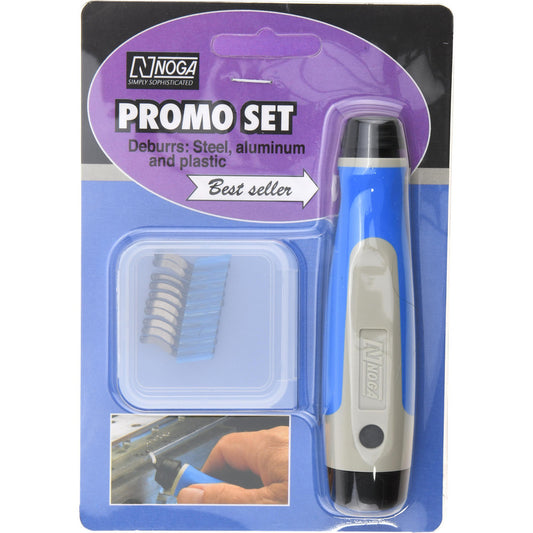 Noga NG8000 Hand Deburring Tool Set 10 Pc, High Speed Steel & N (B) Basic Set