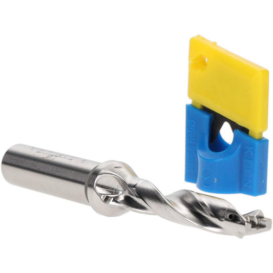 Iscar 3202621 Replaceable-Tip Drill 0.374 to 0.39" Dia, 1.87" Max Depth, 1/2" Straight-Cylindrical Shank