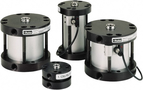 Parker 4.00NLP92.00 Double Acting Rodless Air Cylinder 4" Bore, 2" Stroke, 250 psi Max, 3/8 NPT Port, Head or Cap Mount