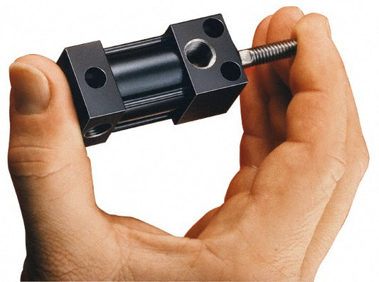 Parker 1.12USU1601.00 Double Acting Rodless Air Cylinder 1-1/8" Bore, 1" Stroke, 200 psi Max, 1/8 NPTF Port, Universal Mount