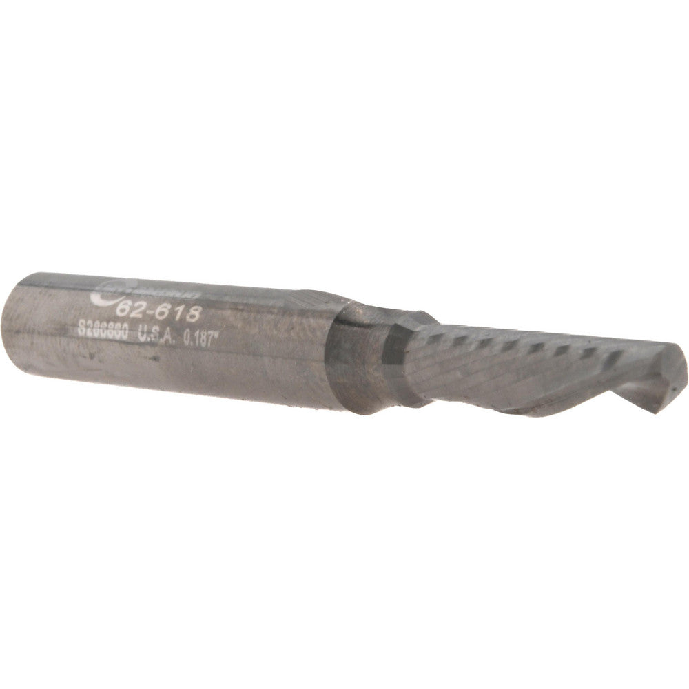 Onsrud 62-618 Spiral Router Bit 0.1875" Dia, 0.625" LOC, 1/4" Shank Dia, Downcut