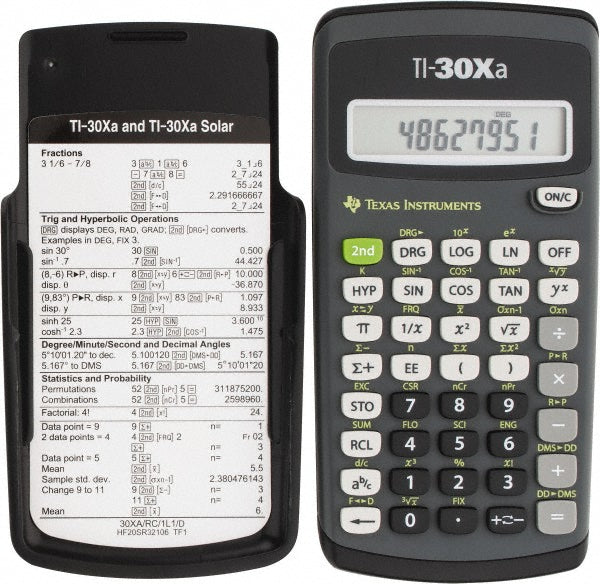 Texas Instruments TEXTI30XA LCD 1 Function Handheld Calculator