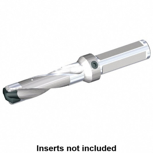 Kennametal 1785250 Replaceable-Tip Drill 14.3 to 14.5 mm Dia, 42.93 mm Max Depth, 19.05 mm Weldon Flat Shank