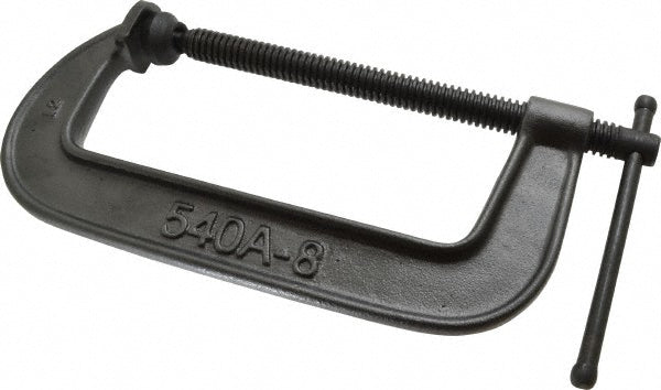Wilton 22006 C-Clamp 8" Max Opening, 3-1/4" Throat Depth, Light-Duty, Ductile Iron Body