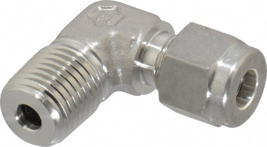 Ham-Let 3002180 Compression Tube Male Elbow 1/4" Thread, Compression x MNPT