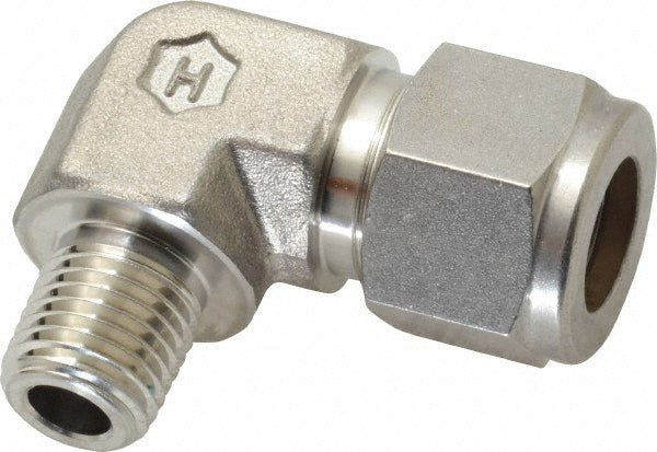Ham-Let 3002193 Compression Tube Male Elbow 1/4" Thread, Compression x MNPT