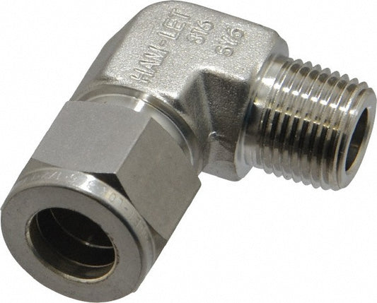 Ham-Let 3002194 Compression Tube Male Elbow 3/8" Thread, Compression x MNPT