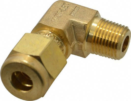 Ham-Let 3102293 Compression Tube Male Elbow 1/8" Thread, Compression x MNPT