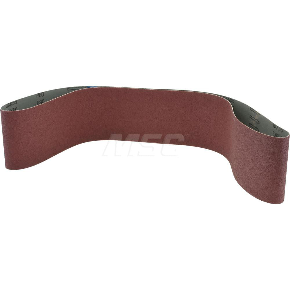 Tru-Maxx 7296 Abrasive Belt 4" Wide, 54" Long, 80 Grit, Aluminum Oxide