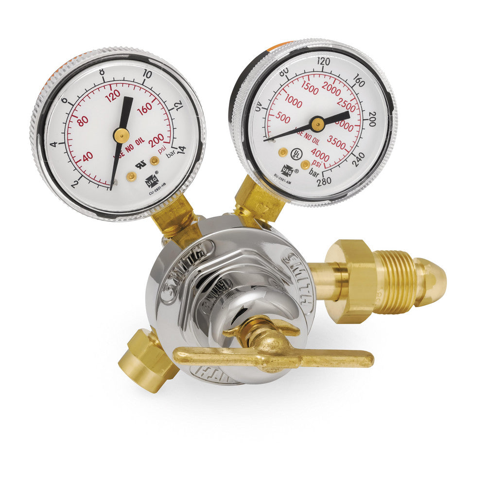 Smith/Miller 30-150-580 580 CGA Inlet Connection, Female Fitting, 150 Max psi, Argon & Nitrogen Welding Regulator