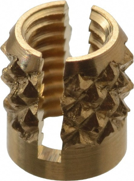 E-Z LOK 240-M3-BR M3x0.50 Metric Coarse Brass Flush Press Fit Threaded Insert for Plastic
