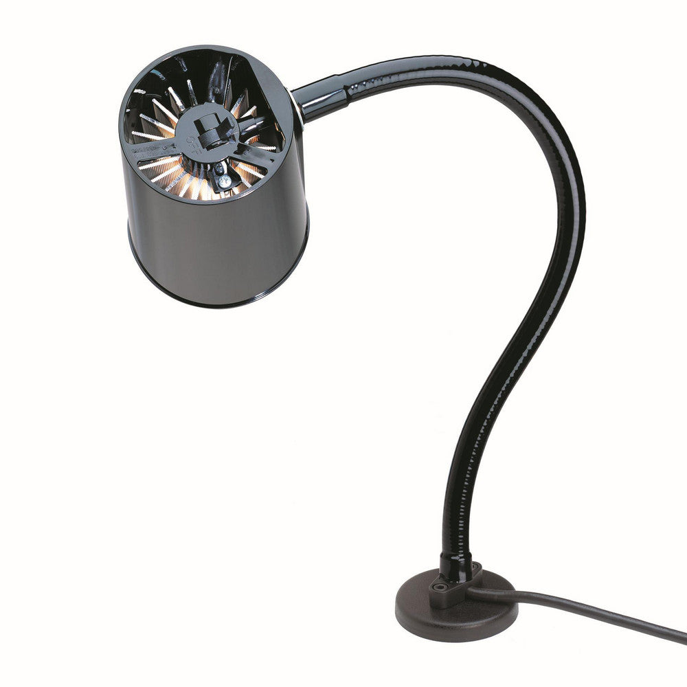 MOFFATT PRODUCTS INC. 95020 Task Light Incandescent, 18" Reach, Gooseneck Arm, Black