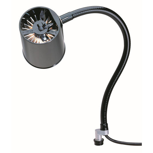 Moffatt Products Inc. 95040 Task Light Halogen, 18" Reach, Gooseneck Arm, Coupler, Black