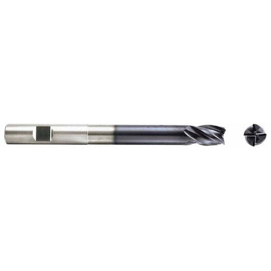 Seco 17002916 Corner Radius End Mill 3/8" Dia, 1/2" LOC, 0.0200" Radius, 4 Flute, Solid Carbide