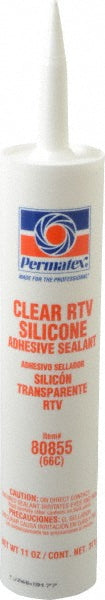 Permatex 80855 Joint Sealant 11 oz Cartridge, Clear, RTV Silicone