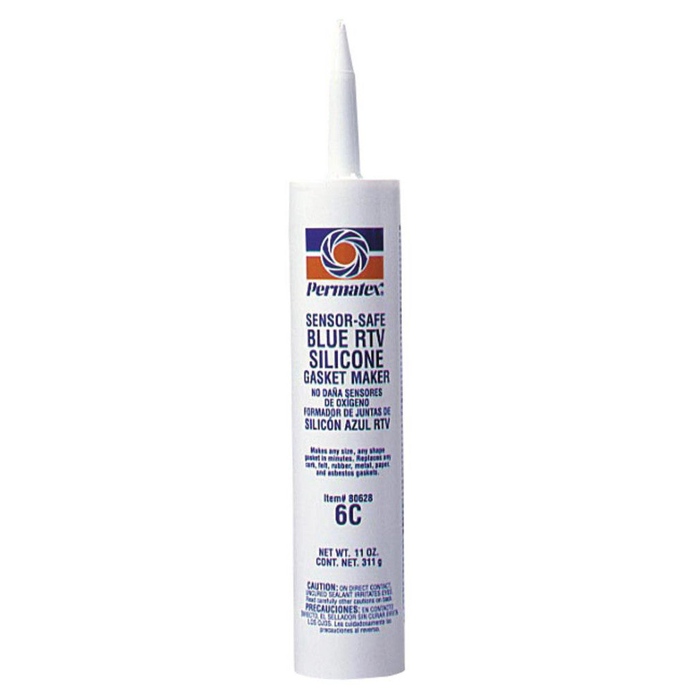 Permatex 80628 Elastic Sealant 11 oz Cartridge, Blue, RTV Silicone