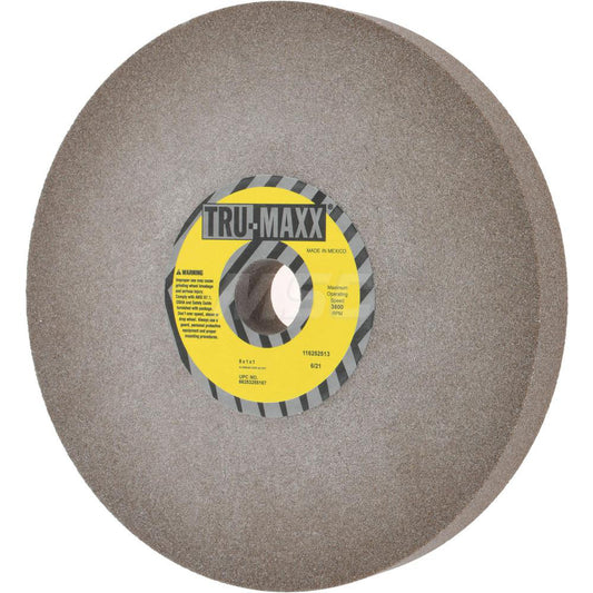Tru-Maxx 66253255167 Bench & Pedestal Grinding Wheel 8" Dia, 1" Thick, 1" Hole Dia, Aluminum Oxide