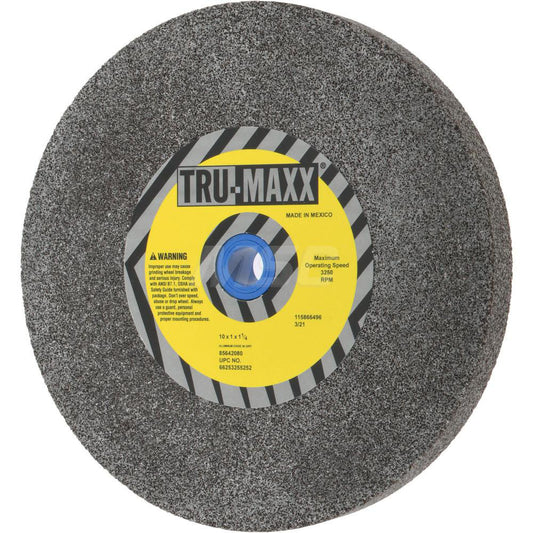 Tru-Maxx 66253255252 Bench & Pedestal Grinding Wheel 10" Dia, 1" Thick, 1-1/4" Hole Dia, Aluminum Oxide