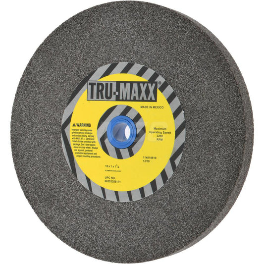 Tru-Maxx 66253255171 Bench & Pedestal Grinding Wheel 10" Dia, 1" Thick, 1-1/4" Hole Dia, Aluminum Oxide