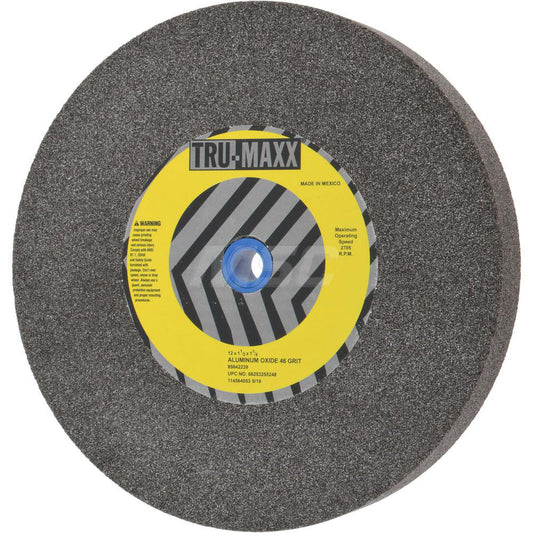 Tru-Maxx 66253255248 Bench & Pedestal Grinding Wheel 12" Dia, 1-1/2" Thick, 1-1/4" Hole Dia, Aluminum Oxide