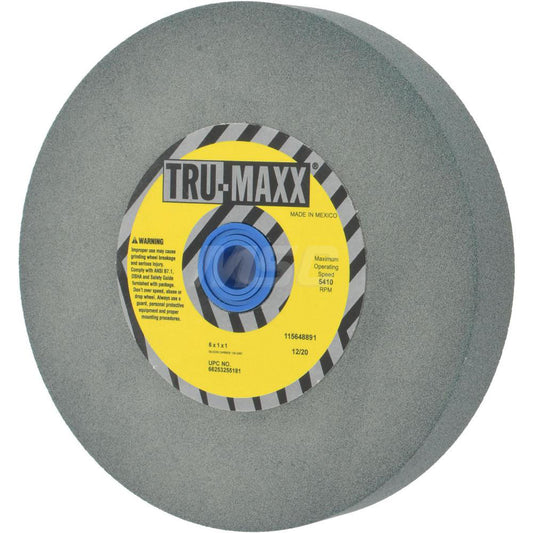 Tru-Maxx 66253255181 Bench & Pedestal Grinding Wheel 6" Dia, 1" Thick, 1" Hole Dia, Silicon Carbide