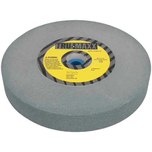 Tru-Maxx 66253265158 Bench & Pedestal Grinding Wheel 10" Dia, 1-1/2" Thick, 1-1/4" Hole Dia, Silicon Carbide