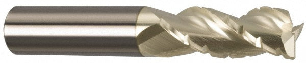 Accupro 95171873 Roughing & Finishing End Mill 1/2" Dia, 3 Flutes, Square End, Chipbreaker, Solid Carbide