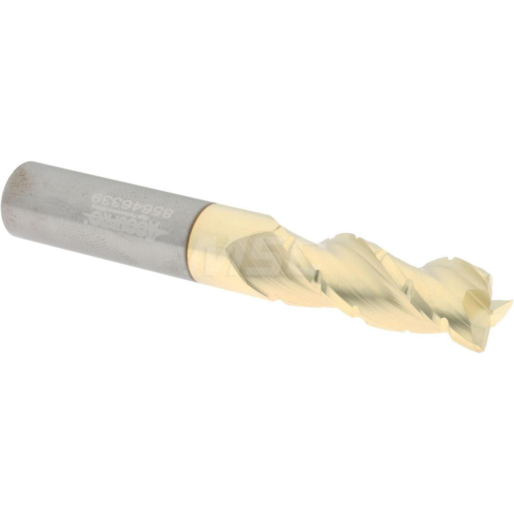 Accupro 2500476 Roughing & Finishing End Mill 3/8" Dia, 3 Flutes, Square End, Chipbreaker, Solid Carbide
