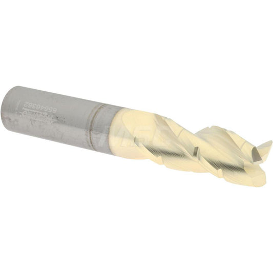 Accupro 2500478 Roughing & Finishing End Mill 1/2" Dia, 3 Flutes, Square End, Chipbreaker, Solid Carbide
