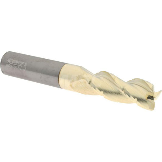 Accupro 95171869 Roughing & Finishing End Mill 3/4" Dia, 3 Flutes, Square End, Chipbreaker, Solid Carbide