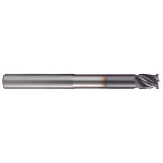 Accupro 95168460 Corner Radius End Mill 5/16" Dia, 7/16" LOC, 0.0200" Radius, 4 Flute, Solid Carbide