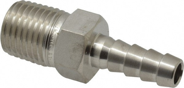 Ham-Let 3001299 Pipe Hose Connector 1/4" Fitting, 316 Stainless Steel
