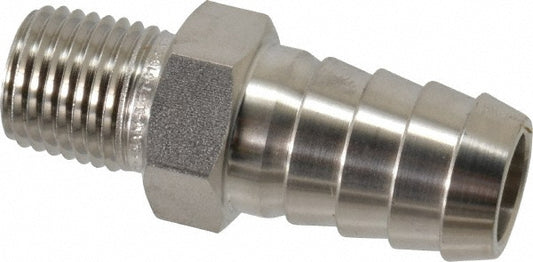 Ham-Let 3001306 Pipe Hose Connector 1/2 x 1/4" Fitting, 316 Stainless Steel