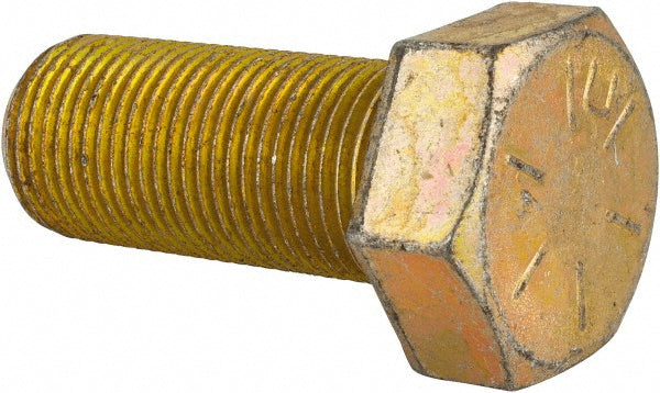HHCS Made In USA MSCC89670 Hex Head Cap Screw 3/4-16 x 1-3/4", Grade 8 Steel, Zinc Yellow Dichromate Finish
