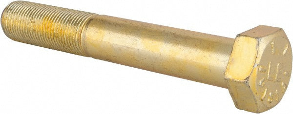 HHCS Made In USA MSC39482 Hex Head Cap Screw 3/4-16 x 5", Grade 8 Steel, Zinc Yellow Dichromate Finish